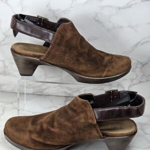 Naot Brown Suede Women's Mules